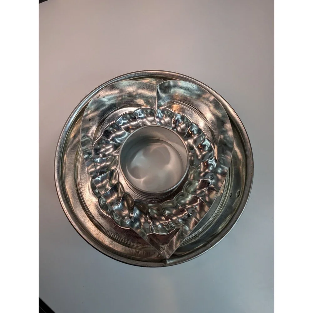 Pampered Chef Springform Pan Set 1540 Ring Tube Heart Insert Box Missing Base